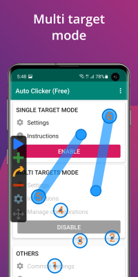 Screenshot of the application Auto Clicker - Automatic tap - #3