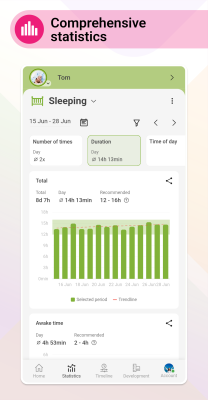 Screenshot of the application Baby Daybook - #5