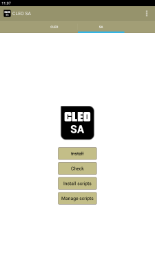 Screenshot of the application CLEO SA - #2