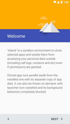 Screenshot of the application Island - #1