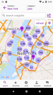 Screenshot of the application craigslist - #3