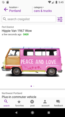 Screenshot of the application craigslist - #4