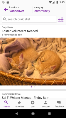 Screenshot of the application craigslist - #6