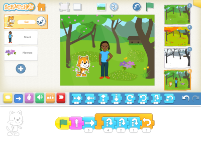 Screenshot of the application ScratchJr - #1