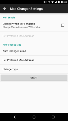 Screenshot of the application Wifi Mac Changer - #8