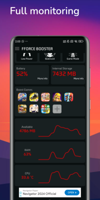Screenshot of the application FForce Booster - #3