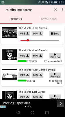 Screenshot of the application YT3 Music Downloader - #2