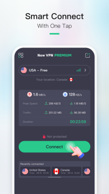 Screenshot of the application Now VPN - #2