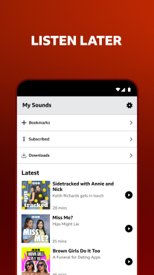 Screenshot of the application BBC Sounds - #6