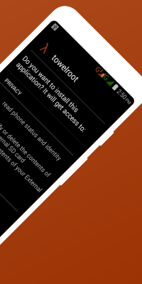 Screenshot of the application Towelroot - #2