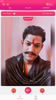 Screenshot of the application InstaUp - #3