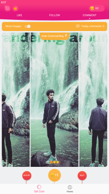 Screenshot of the application InstaUp - #4