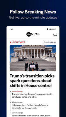 Screenshot of the application ABC News - #6