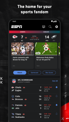 Screenshot of the application ESPN - #1