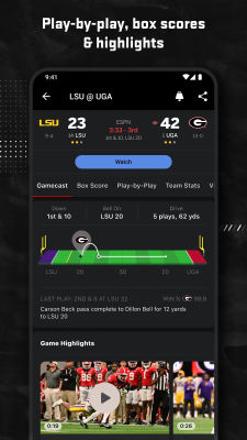 Screenshot of the application ESPN - #4