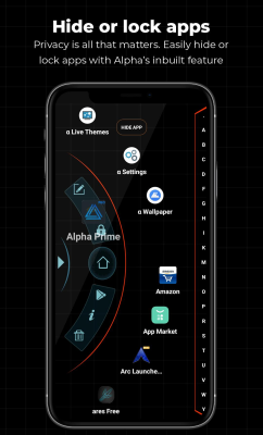 Screenshot of the application Alpha Hybrid Launcher - #2