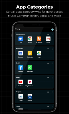 Screenshot of the application Alpha Hybrid Launcher - #7