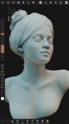 Screenshot of the application Nomad Sculpt - #3