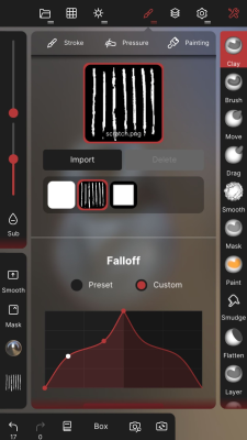 Screenshot of the application Nomad Sculpt - #6