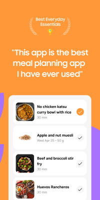 Screenshot of the application Samsung Food - #2