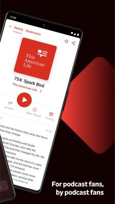 Screenshot of the application Pocket Casts - #2