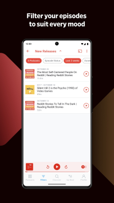 Screenshot of the application Pocket Casts - #6