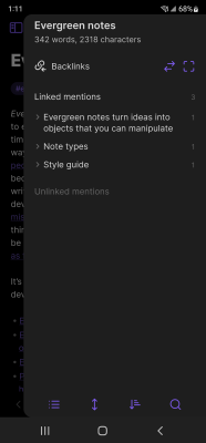 Screenshot of the application Obsidian - #5