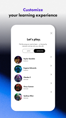 Screenshot of the application Fender Play - #7