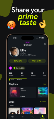 Screenshot of the application Swipefy for Spotify - #3