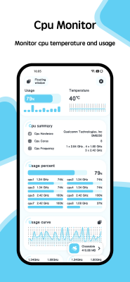 Screenshot of the application CPU Monitor - temperature - #4