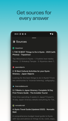 Screenshot of the application Perplexity - #7
