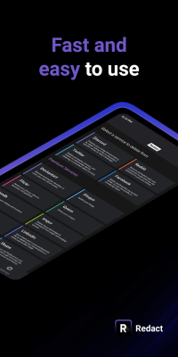 Screenshot of the application Redact - #6