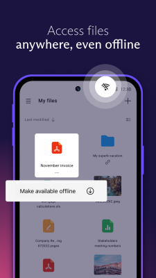 Screenshot of the application Proton Drive - #4
