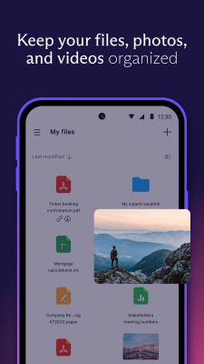 Screenshot of the application Proton Drive - #5