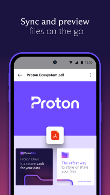Screenshot of the application Proton Drive - #6