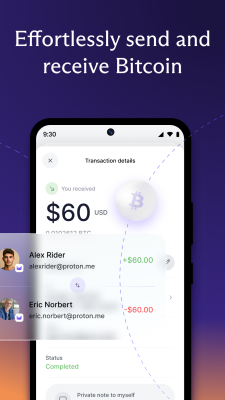 Screenshot of the application Proton Wallet - #2