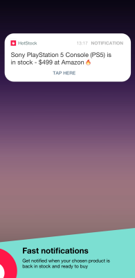 Screenshot of the application HotStock - #3