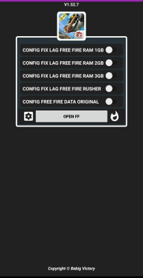 Screenshot of the application APK Config FF - #2