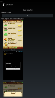 Screenshot of the application CreeHack - #1