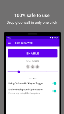 Screenshot of the application Fast gloo wall - #1