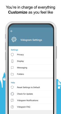 Screenshot of the application Vidogram Lite - #6