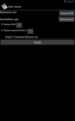 Screenshot of the application ROM Patcher - #4