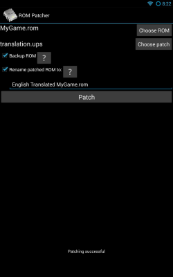 Screenshot of the application ROM Patcher - #6