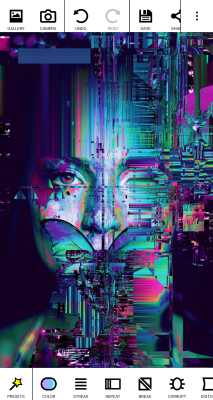 Screenshot of the application Glitch Lab - #6