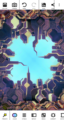 Screenshot of the application Glitch Lab - #7