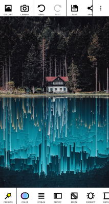 Screenshot of the application Glitch Lab - #8