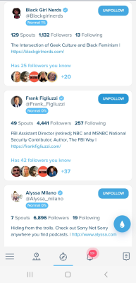 Screenshot of the application Spoutible - #3