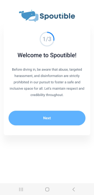 Screenshot of the application Spoutible - #5