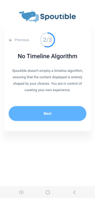 Screenshot of the application Spoutible - #6