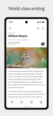 Screenshot of the application Substack - #3